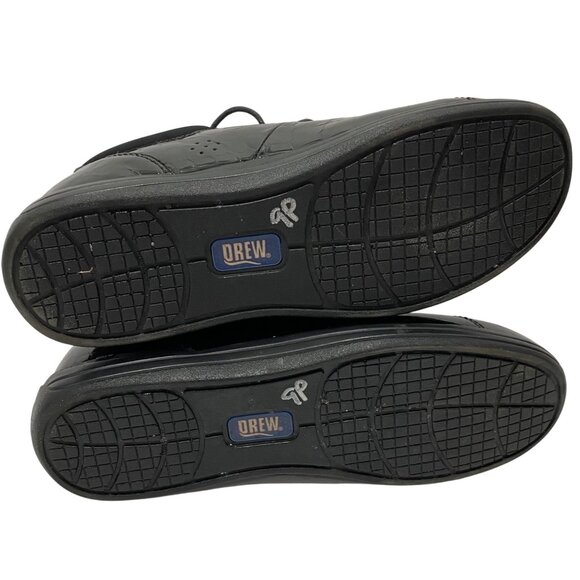 Drew Womens Black Crocodile-Embossed Lace-Up Shoes Size 10M Comfortable Arch Sup - Picture 10 of 10